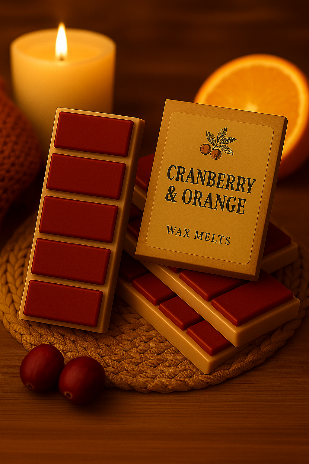 Cranberry and Orange Wax Melts